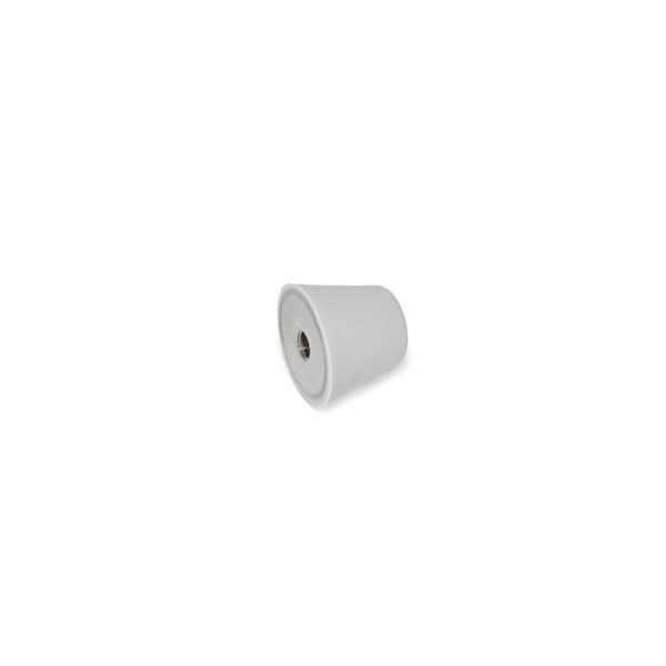 GN256-19-M5-55-GR Conical Bmpr Stainless, Silicone Rubber Gray, Tapped